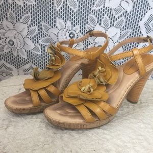 Born Crown Collection Yellow Heeled Sandal